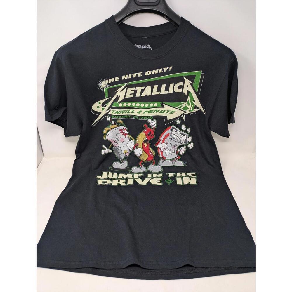 Metallica Jump In The Drive In Concert Tshirt  2020 Big Screen Metal Mania Med